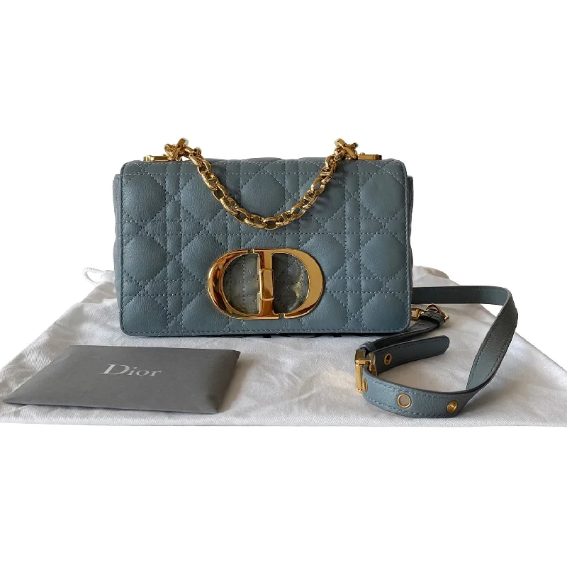 Christian Dior Saddle bags with a studded trim for a bold lookChristian Dior Small Cannage Caro Bag