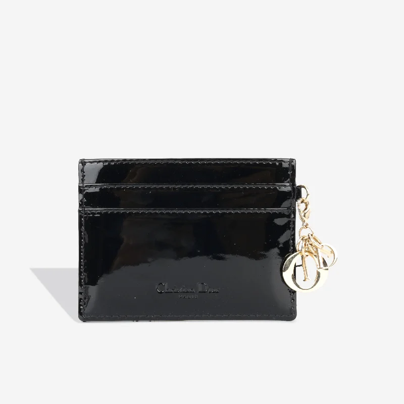 Luxury Christian Dior crossbody bags with a chain - link strapLady Dior Card Case