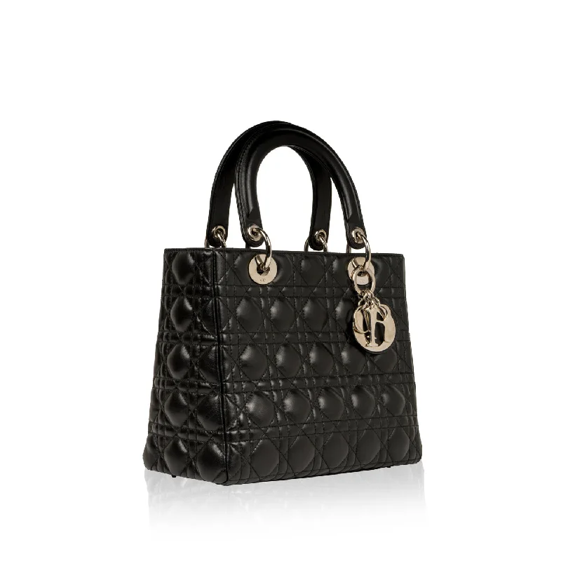 Christian Dior bags with a quilted pattern and gold - toned hardwareLady Dior Medium