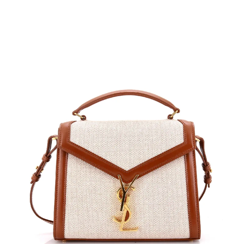 Christian Dior handbags with a removable shoulder strap for versatilityCassandra Top Handle Bag Canvas with Leather Mini