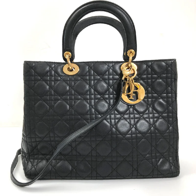 Luxury Christian Dior crossbody bags with a chain - link strapLarge Cannage Leather Lady Dior CAL44560