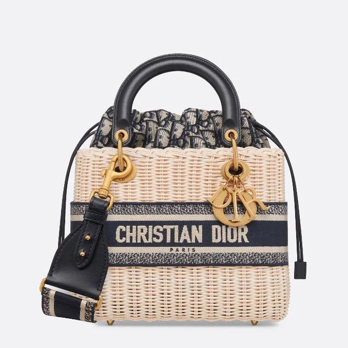 Christian Dior backpacks with a sleek, minimalist silhouetteMedium Lady Dior Bag